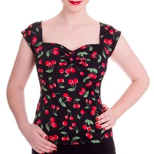 Hell Bunny Vixen Cherry Top